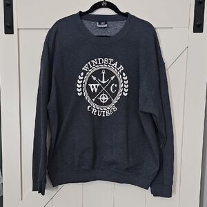 MV Sport Men's Dark Gray Crewneck Sweater